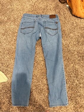 Buffalo David Bitton Light Blue Slim Straight Jeans